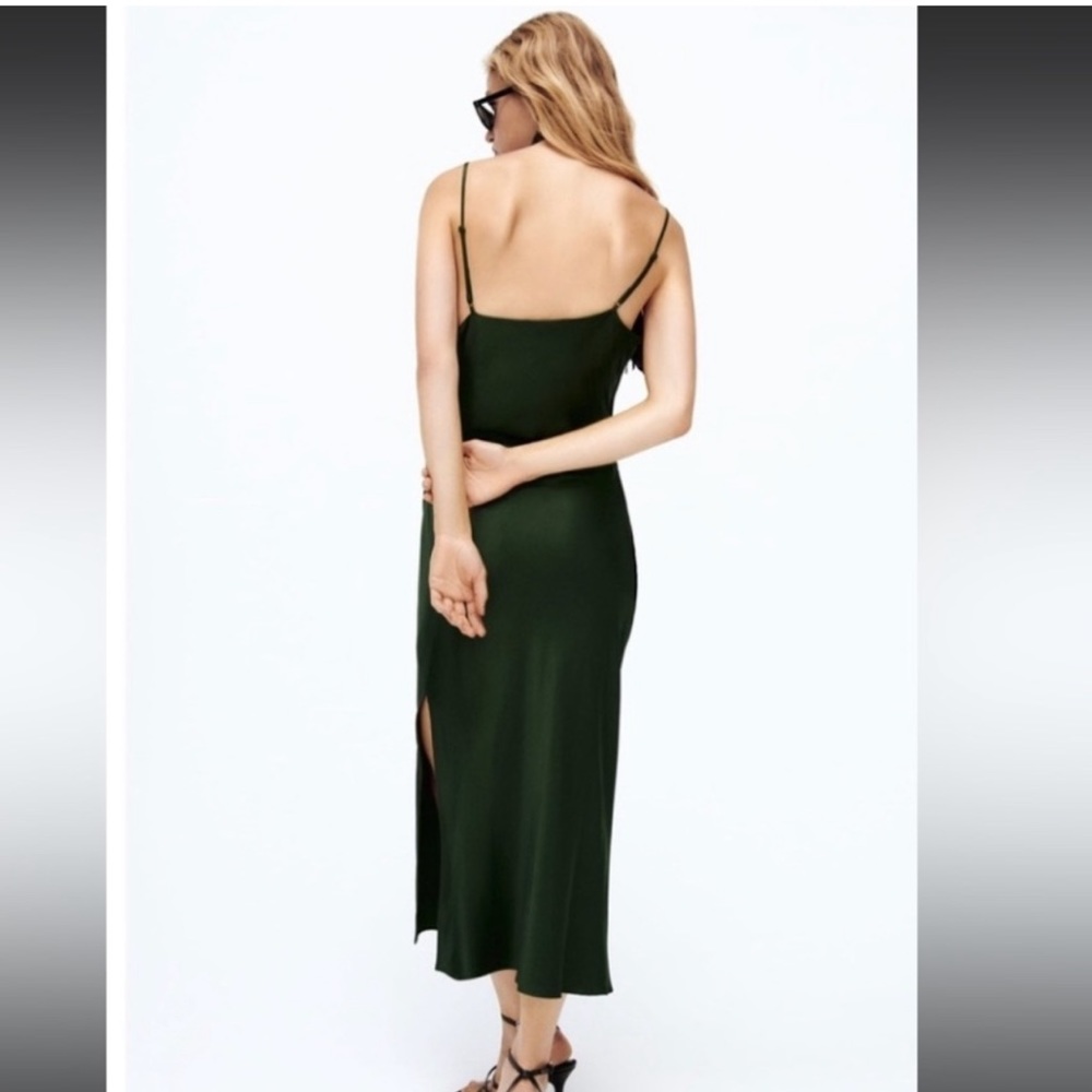 Zara Silky Slip Dress - Picture 2 of 4